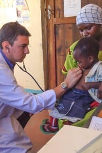 Liam doing his Gap Medics work experience at Iringa Hospital