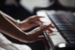 Playing piano as an example of manual dexterity