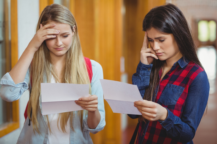 School students get their results on results day