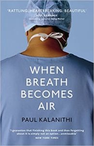 Book cover for When Breath Becomes Air - books for aspiring medics